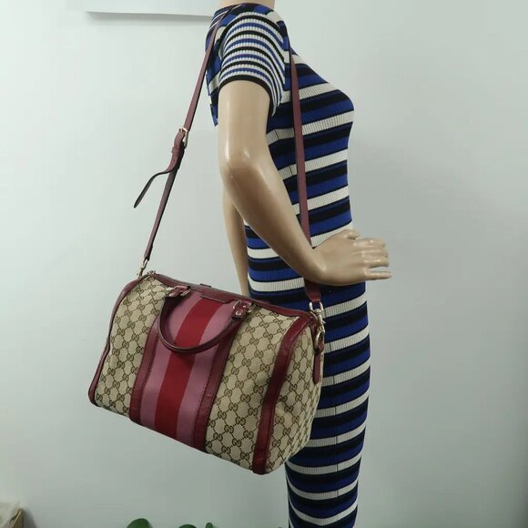 GUCCI Boston Brown Leather Satchel 656-032925 - Picture 12 of 12